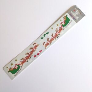 Vtg 90s Mrs. Grossman's Santa's Sleigh &‎ Reindeer Stickers Christmas 2 Sheets